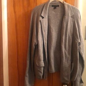 Banana Republic Gray Sweater Blazer